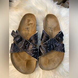 Birkenstock Birki’s Santosa Slides Sandals Men's blue Palm size 12